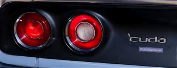 1971-1974 Barracuda Dash Pad Emblem – Adhesive Backed (YearOne VC222)