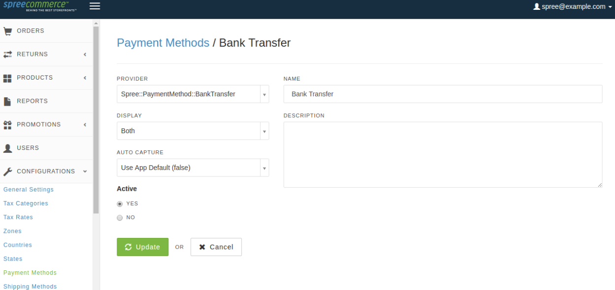 Bank Transfer - Payment Method
