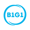 B1g1 logo digital blue