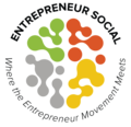 Entrepreneur social logo round