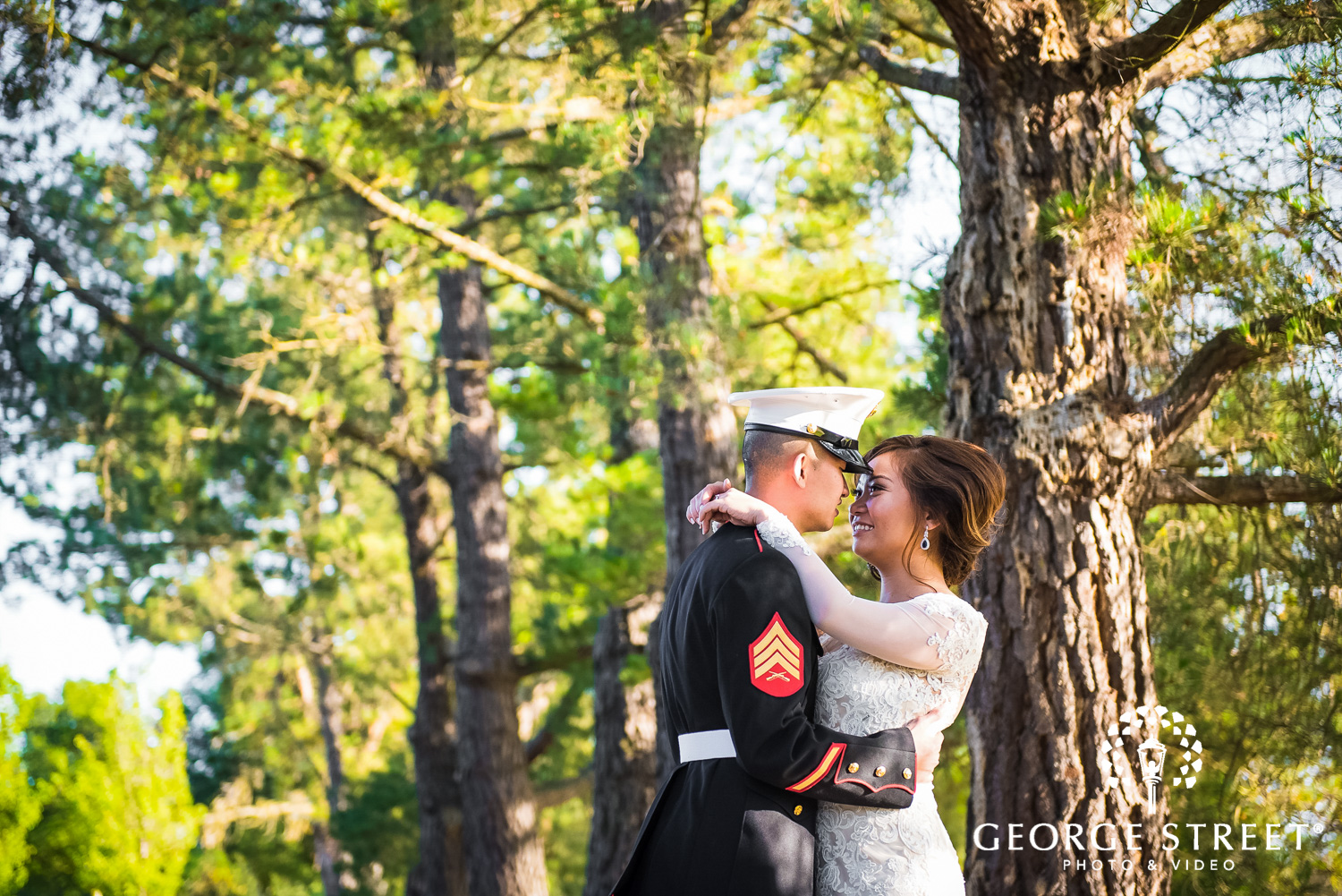 US Marine wedding photography
