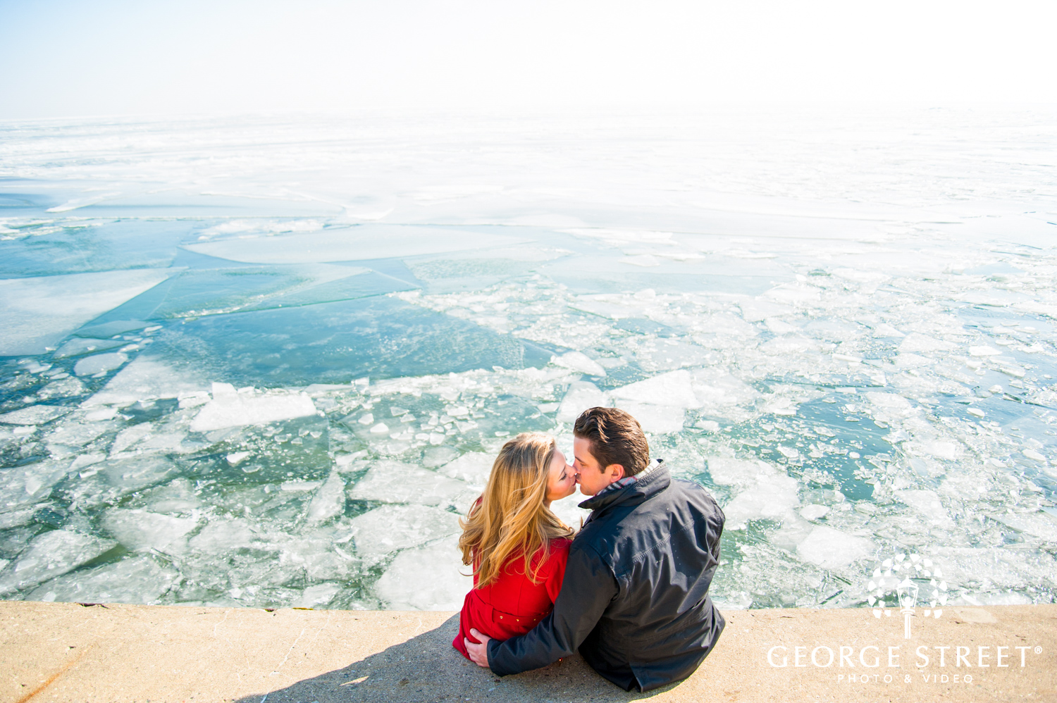 Detroit winter engagement photography