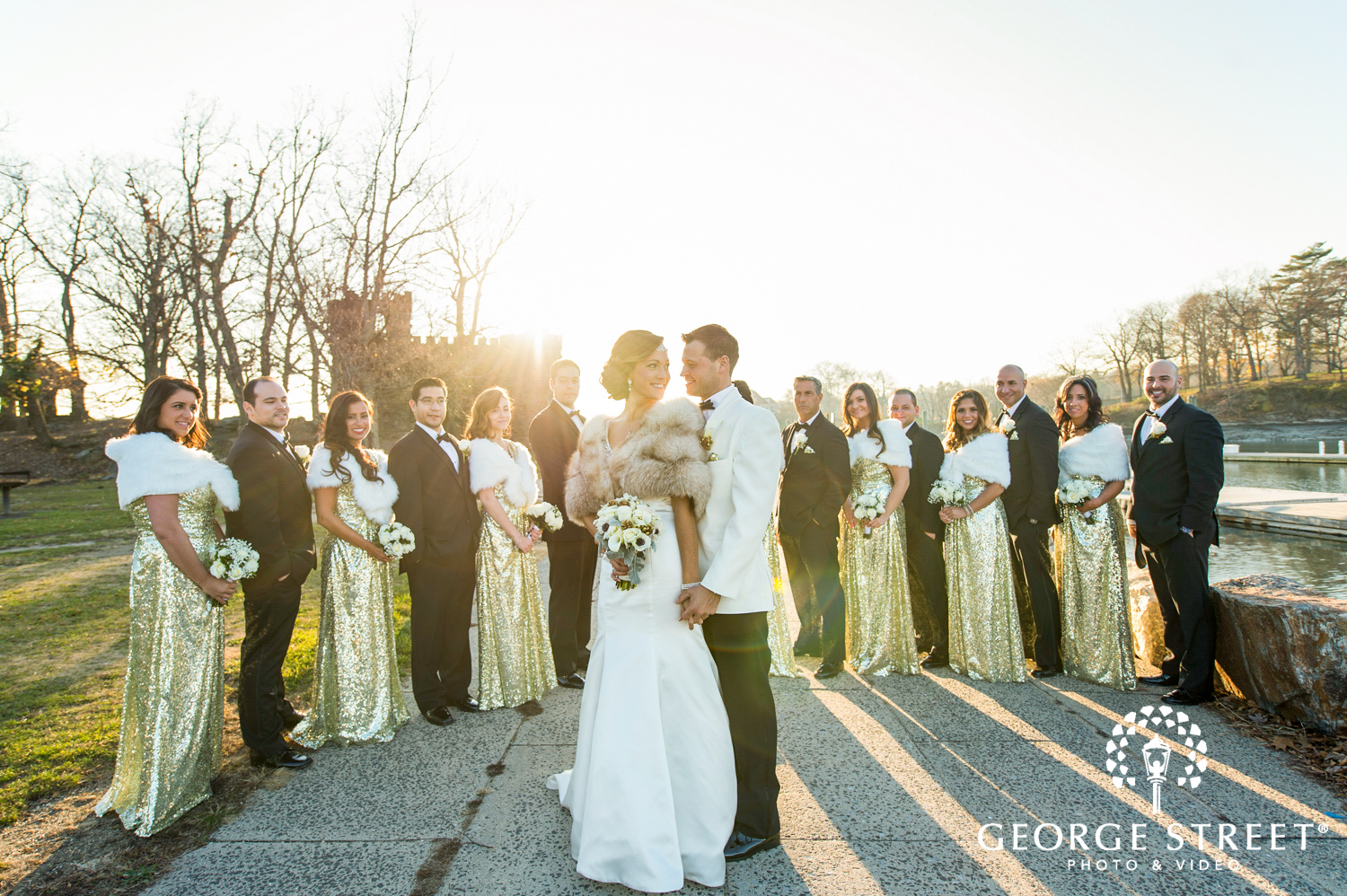 winter holiday wedding photography