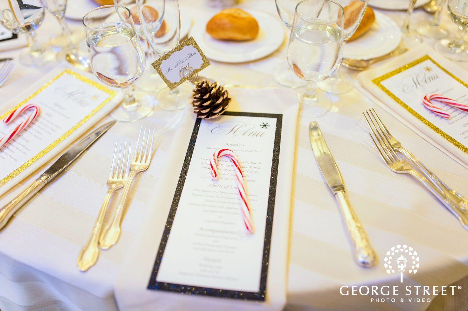 holiday wedding reception