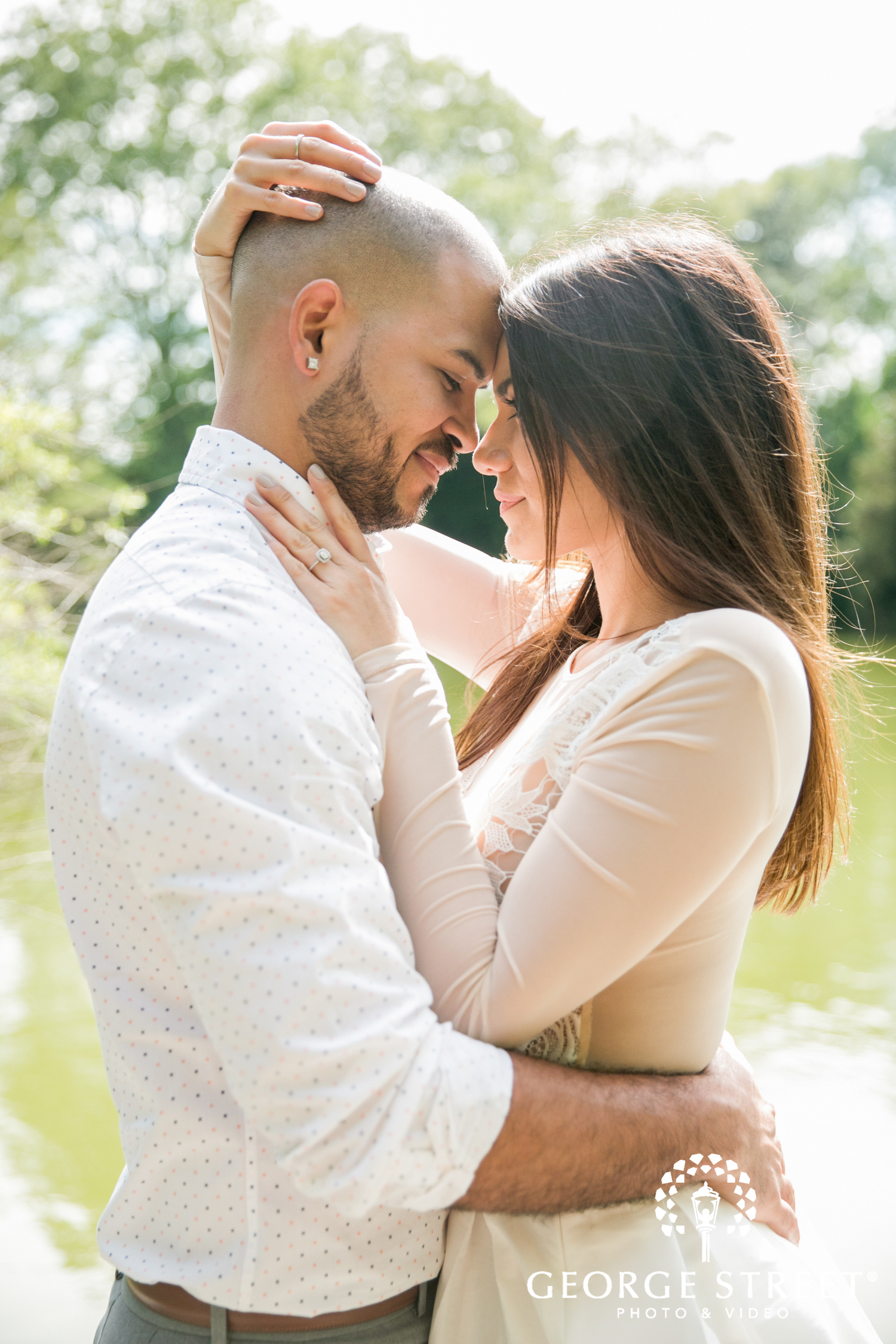 beautiful outdoor new york engagement shoot