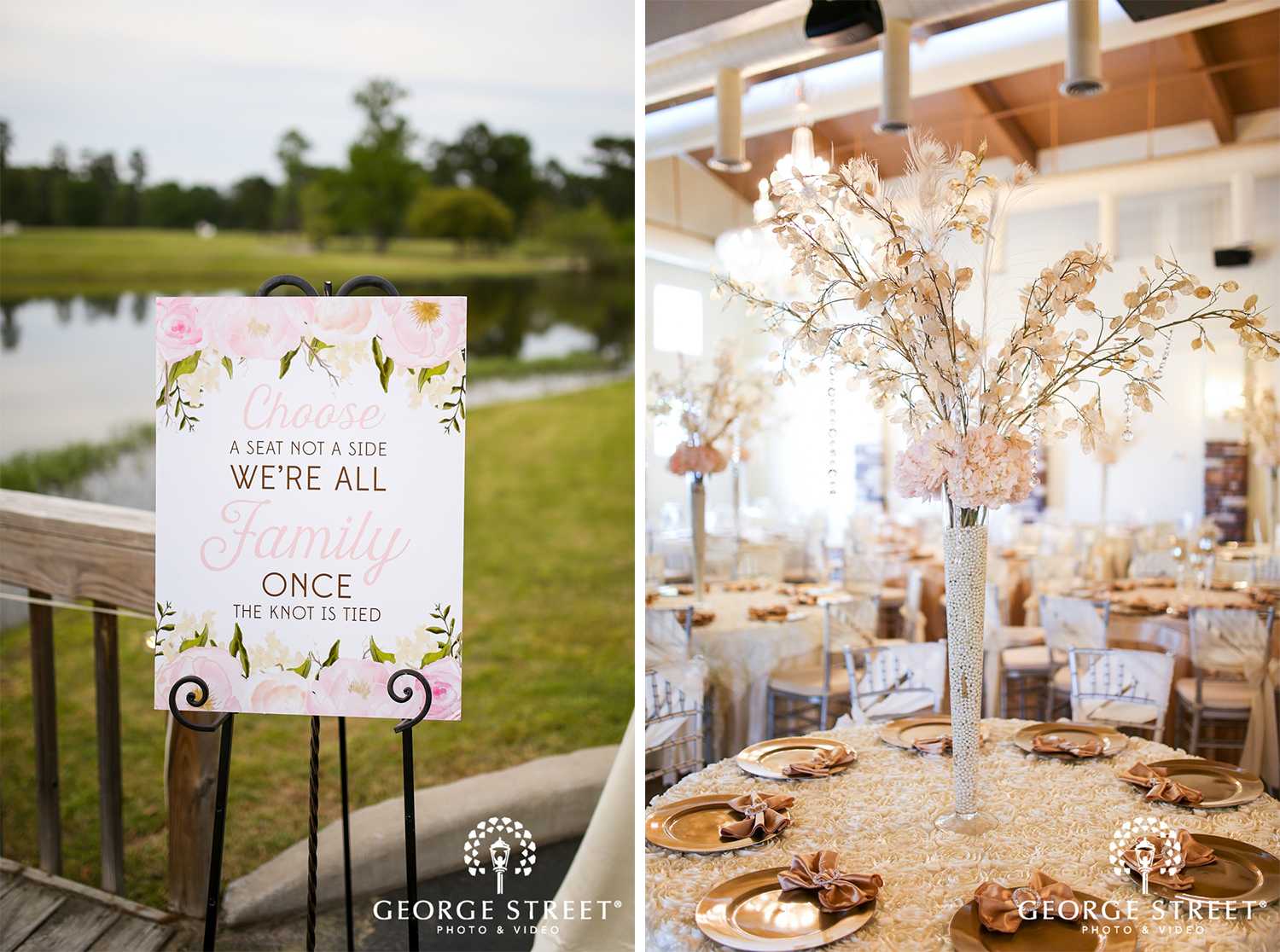 wedding reception pastel decor