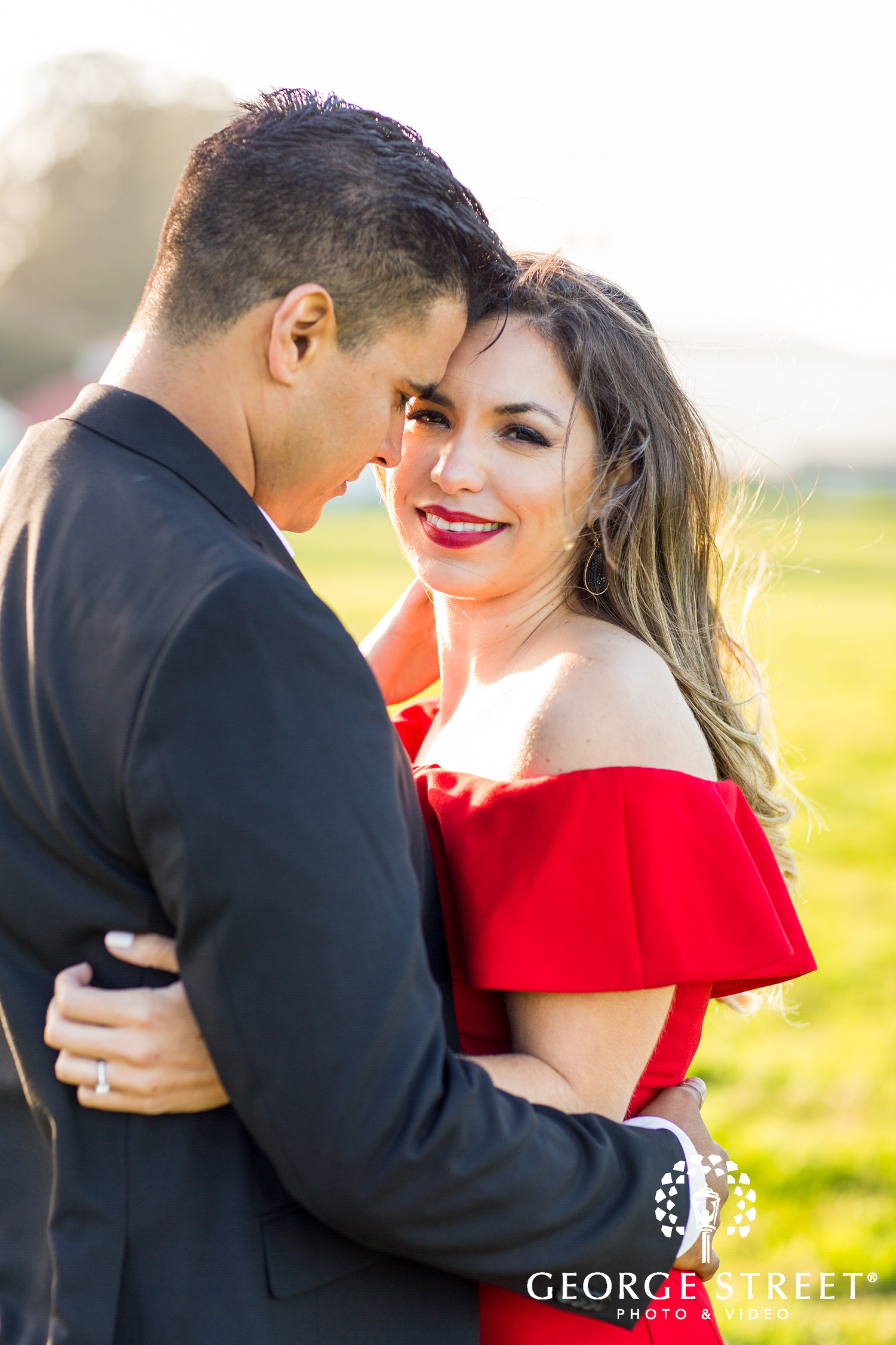 San Francisco sunset engagement photography