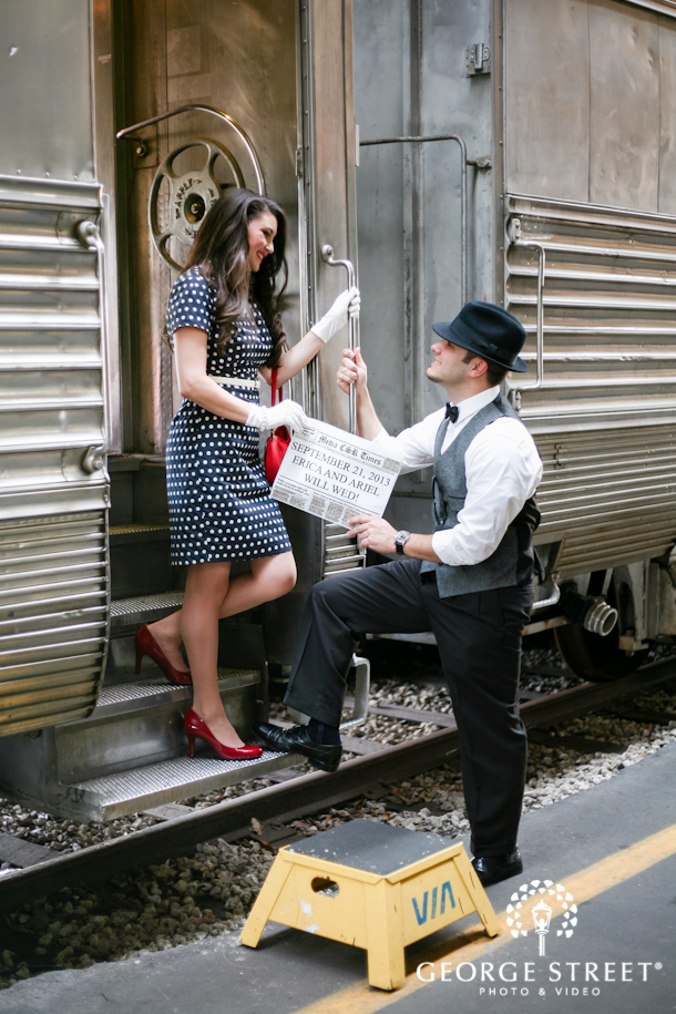 Engagement Photos, Gold Coast Railroad Museum, Miami