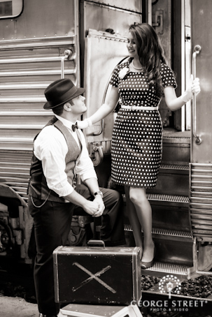 Engagement Photos, Gold Coast Railroad Museum, Miami