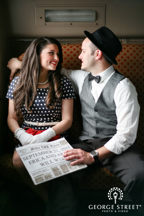 Engagement Photos, Gold Coast Railroad Museum, Miami
