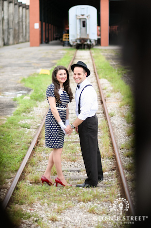 Engagement Photos, Gold Coast Railroad Museum, Miami