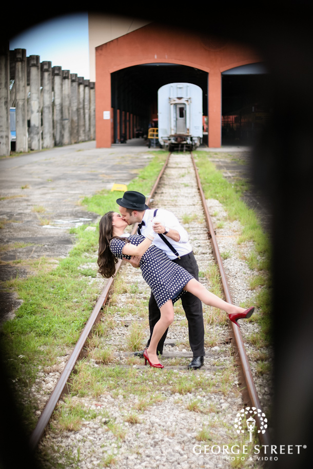 Engagement Photos, Gold Coast Railroad Museum, Miami