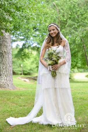 Bohemian inspired bridal look
