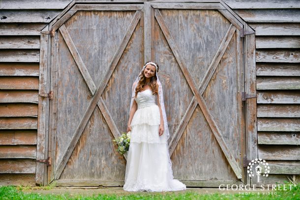 Rustic bridal portrait idea