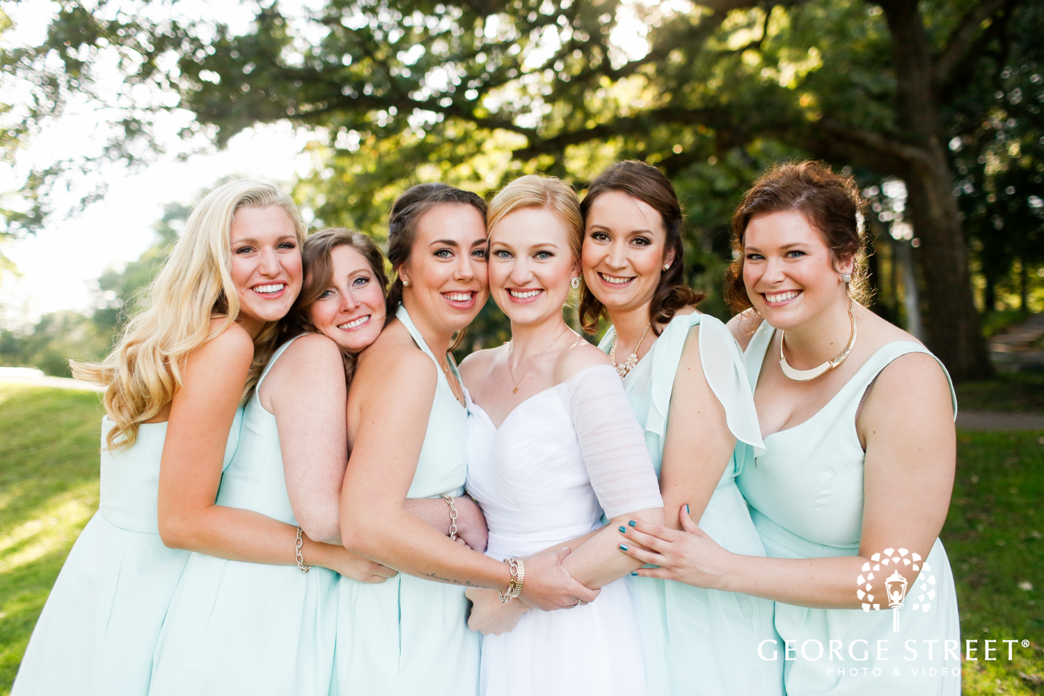 bridesmaid portrait outdoor minneapolis wedding