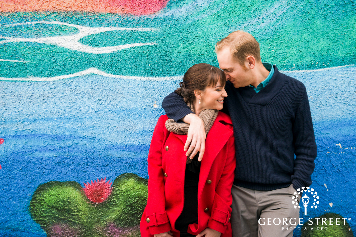 graffiti wall engagement photos
