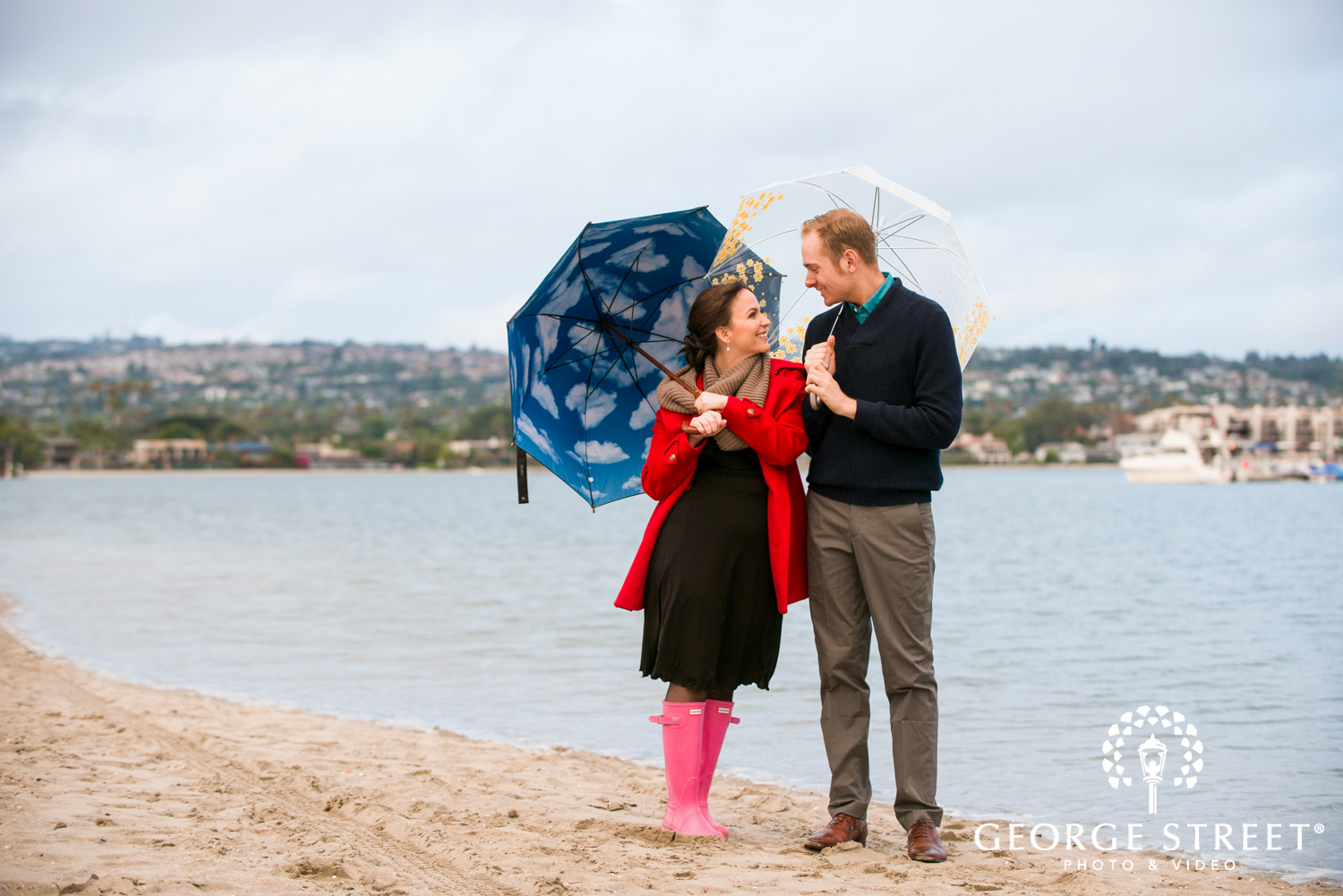 playful san diego engagement session