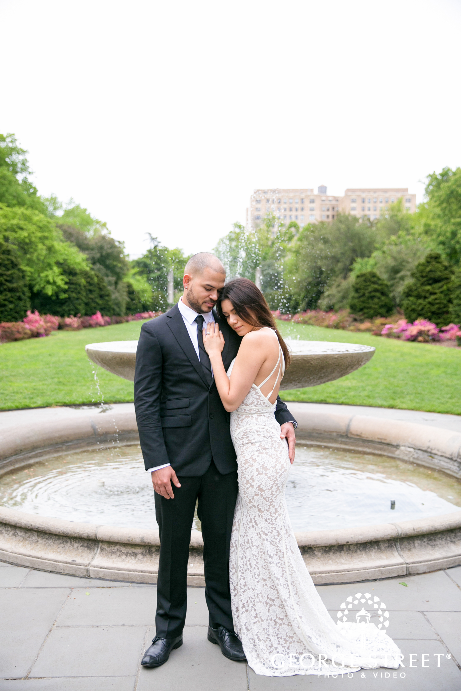 new york formal outdoor engagement portraits