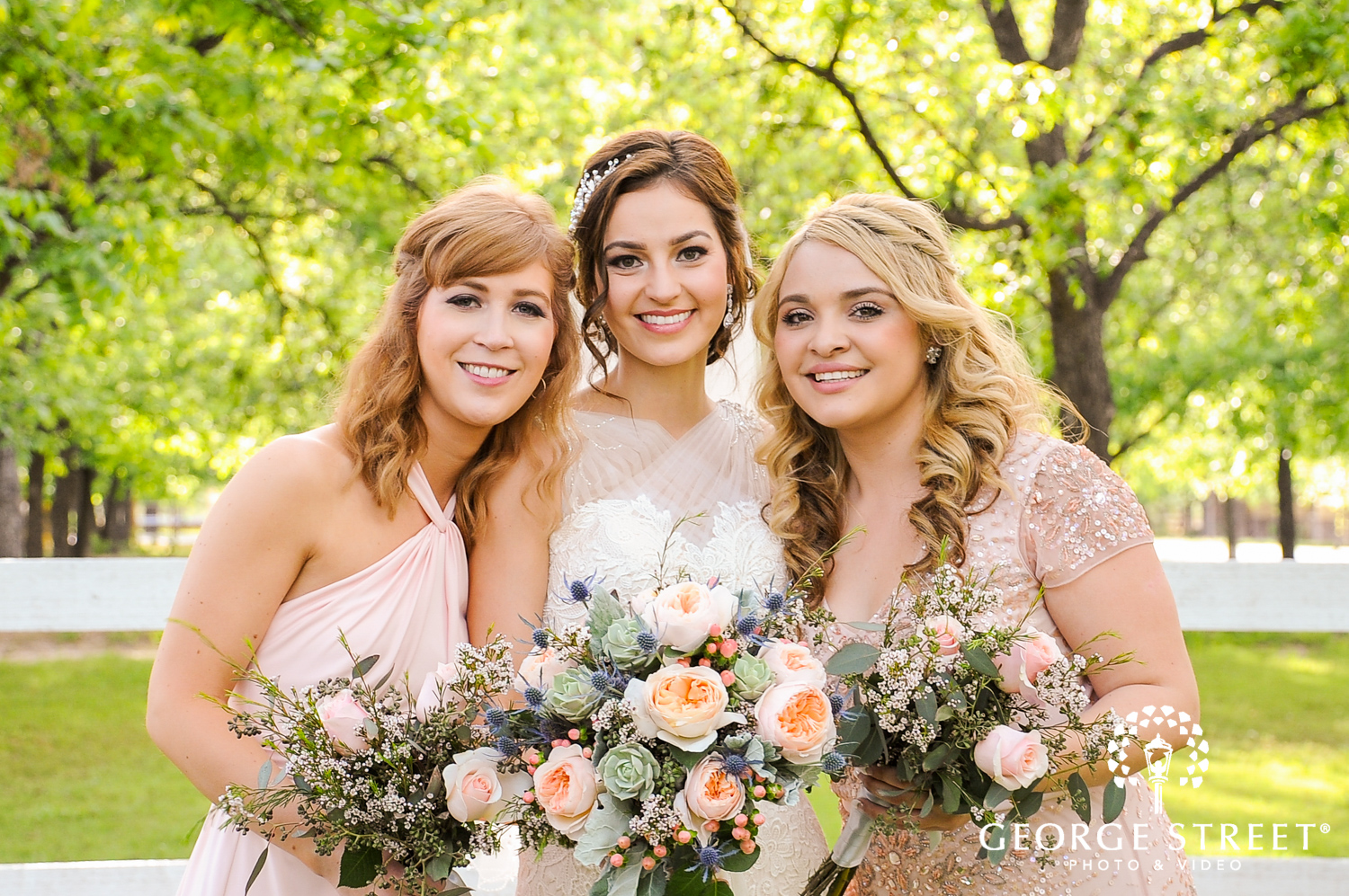 pastel bridesmaids wedding attire