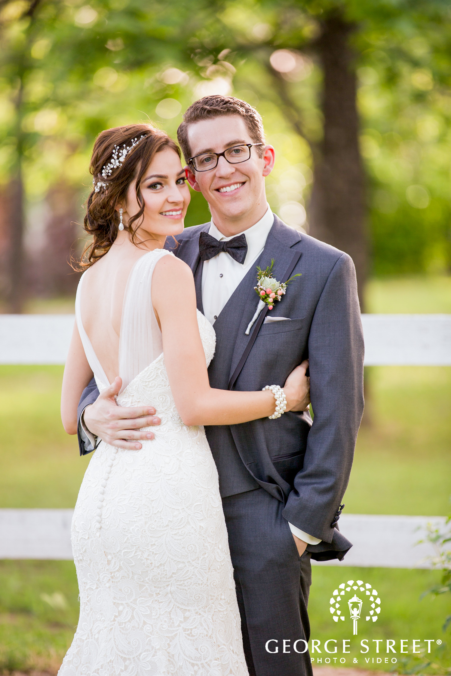 airy sunny outdoor wedding portraits Phoenix