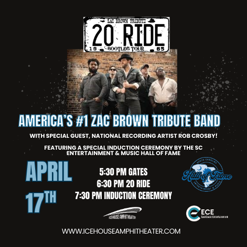 Icehouse Amphitheater – 20 RIDE -America's #1 Zac Brown Tribute Band