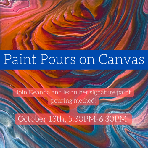 CoVaTIX Paint Pours on Canvas (8x8)