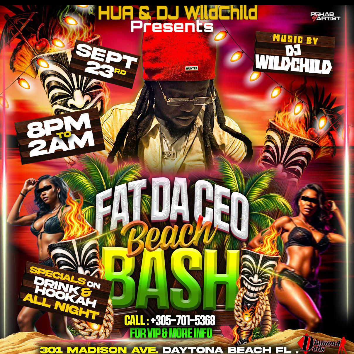 DJ WildChild – HUA & DJ WildChild Presents “Fat Da CEO Beach Bash”