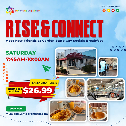 Rise and Connect with Garden State Gay Socials Breakfast and Meet new Friends