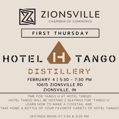 OnTapTickets First Thursdays with Zionsville Chamber and Hotel Tango
