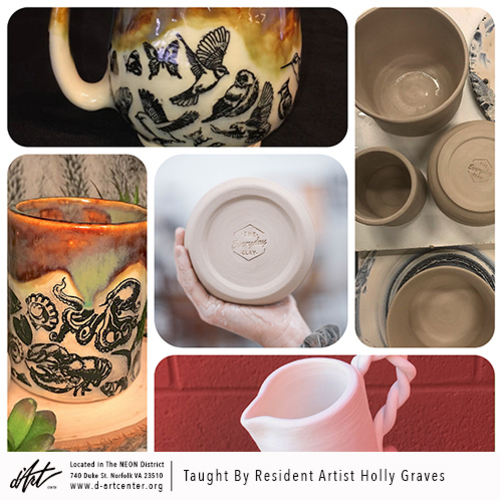 CoVaTIX Beginner Ceramics Intro to Handbuilding and Surface Decoration