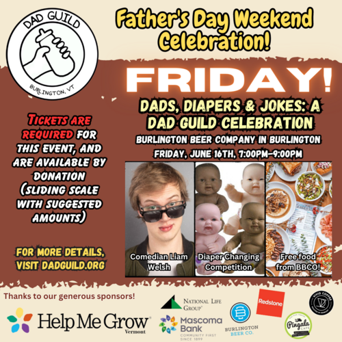 Seven Days Tickets Dads, Diapers & Jokes A Dad Guild Celebration
