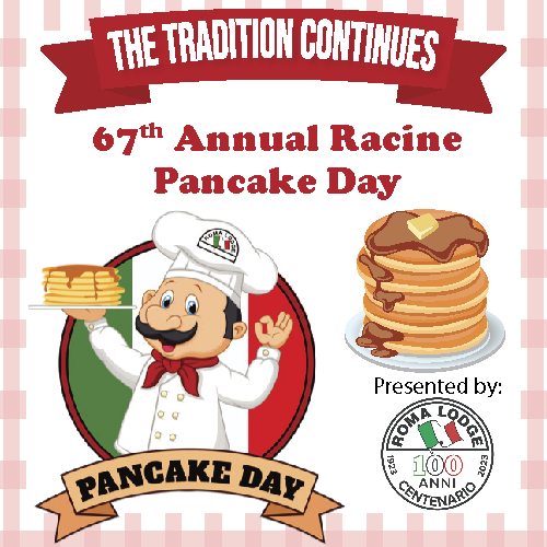 Amplified Wisconsin Pancake Day presented by Roma Lodge