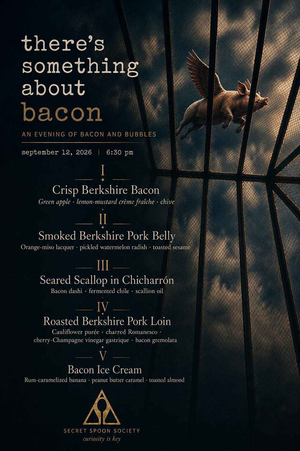 There Is Something About Bacon event artwork