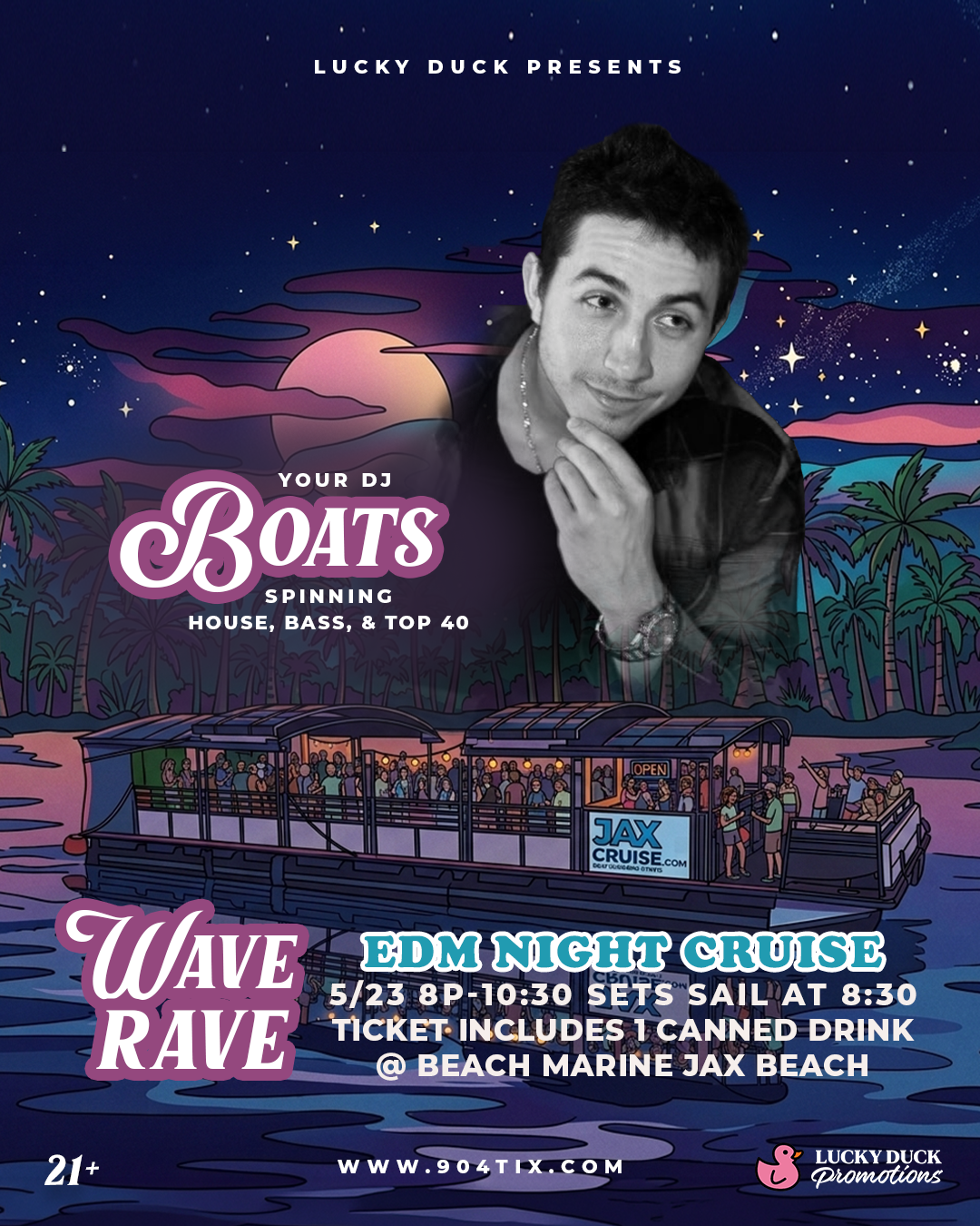 Lucky Rave Lucky Duck Events – WAVE RAVE 5/23 @ Beach Marine