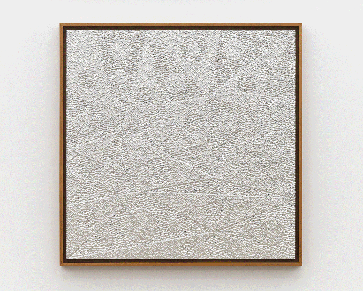 - Gabriel de la Mora, 27,798, 2025. 9,307 concave and 18,491 convex blown glass fragments an aluminum on museum cardboard. 66 15/16 x 66 15/16 x 1 9/16 inches. Photo: Guillaume Ziccarelli. Courtesy of the artist and Perrotin. 
- Mr. X Takashi Murakami, Untitled, 2025. Acrylic on canvas mounted on aluminum frame. 23 5/8 x 23 5/8 x 2 1/16 inches. ©︎2025 Mr./Takashi Murakami/Kaikai Kiki Co., Ltd. All Rights Reserved. Courtesy Perrotin.
- Nancy Graves, Reversal, 1980, Oil on canvas. 62 x 96 inches. Photo: Guillaume Ziccarelli. © Nancy Graves Foundation, Inc. - Licensed by Artists Rights Society (ARS), New York. Courtesy of the Nancy Graves Foundation and Perrotin.
- GaHee Park, Spiral Night, 2025. Oil on linen. 32 x 48 inches. Photo: Paul Litherland. Courtesy the artist and Perrotin.
- Lee Bae, Brushstroke J-3, 2023. Bronze. 39 3/8 x 31 1/2 x 39 3/8 inches. Photo: Guillaume Ziccarelli. Courtesy of the artist and Perrotin.
- Genesis Belanger, Self Optimization, 2025. Porcelain, aluminum, reinforced plywood panel, mortar, and structural epoxy. Photo: Pauline Shapiro. Courtesy the artist and Perrotin.