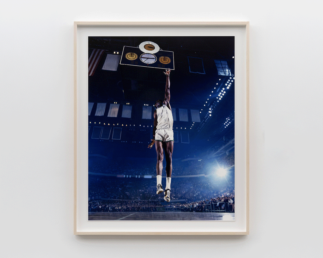 - Paul Pfeiffer, Four Horsemen of the Apocalypse (37), 2026. Archival Pigment Print. Unframed : 60 x 48 inches
Framed : 67 x 55 inches. Photographer : Guillaume Ziccarelli. Courtesy of the artist and Perrotin.
- Jean-Michel Othoniel, Amant suspendu rouge, cristal et améthyste, 2025. Red, crystal and amethyst Murano glass, stainless steel. 29 1/2 x 5 7/8 x 5 7/8 inches. Photographer : Claire Dorn. © Jean-Michel Othoniel / ADAGP, Paris & ARS, New York, 2026. Courtesy of the artist and Perrotin.
- Todd Gray, Atlantic Blues, 2026. Five UV pigment prints on Dibond, in artists