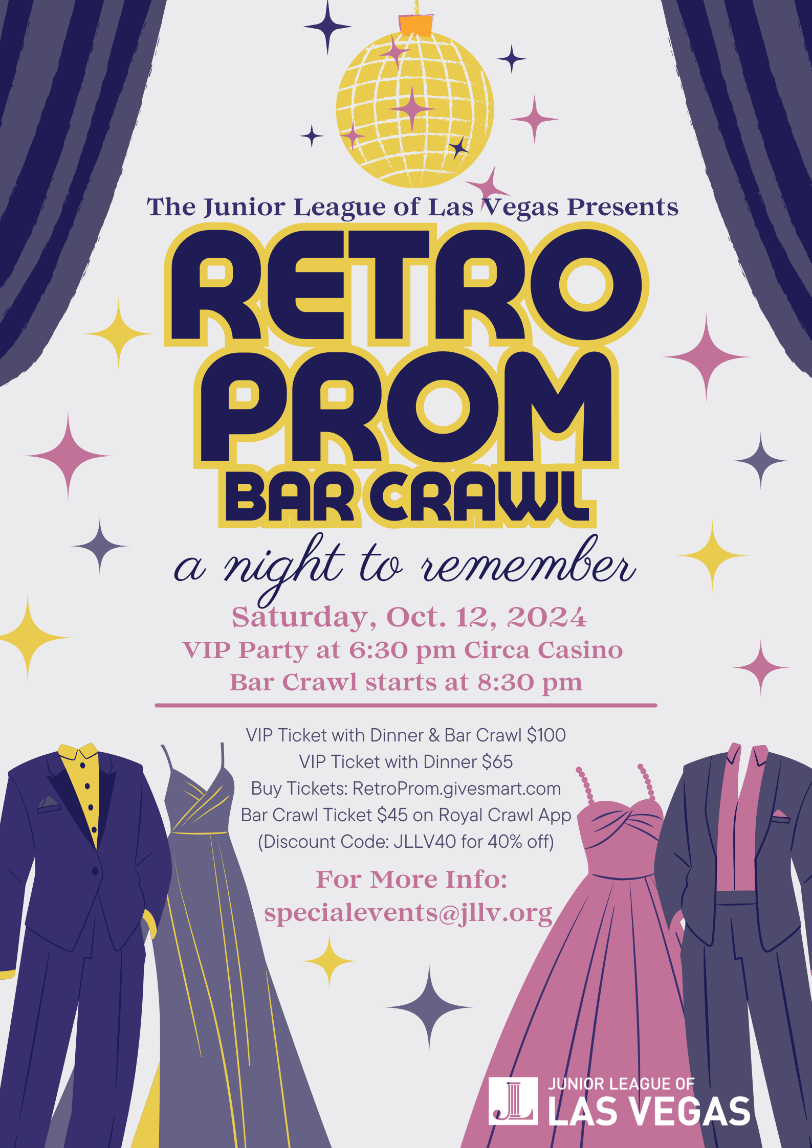 Retro Prom Bar Crawl