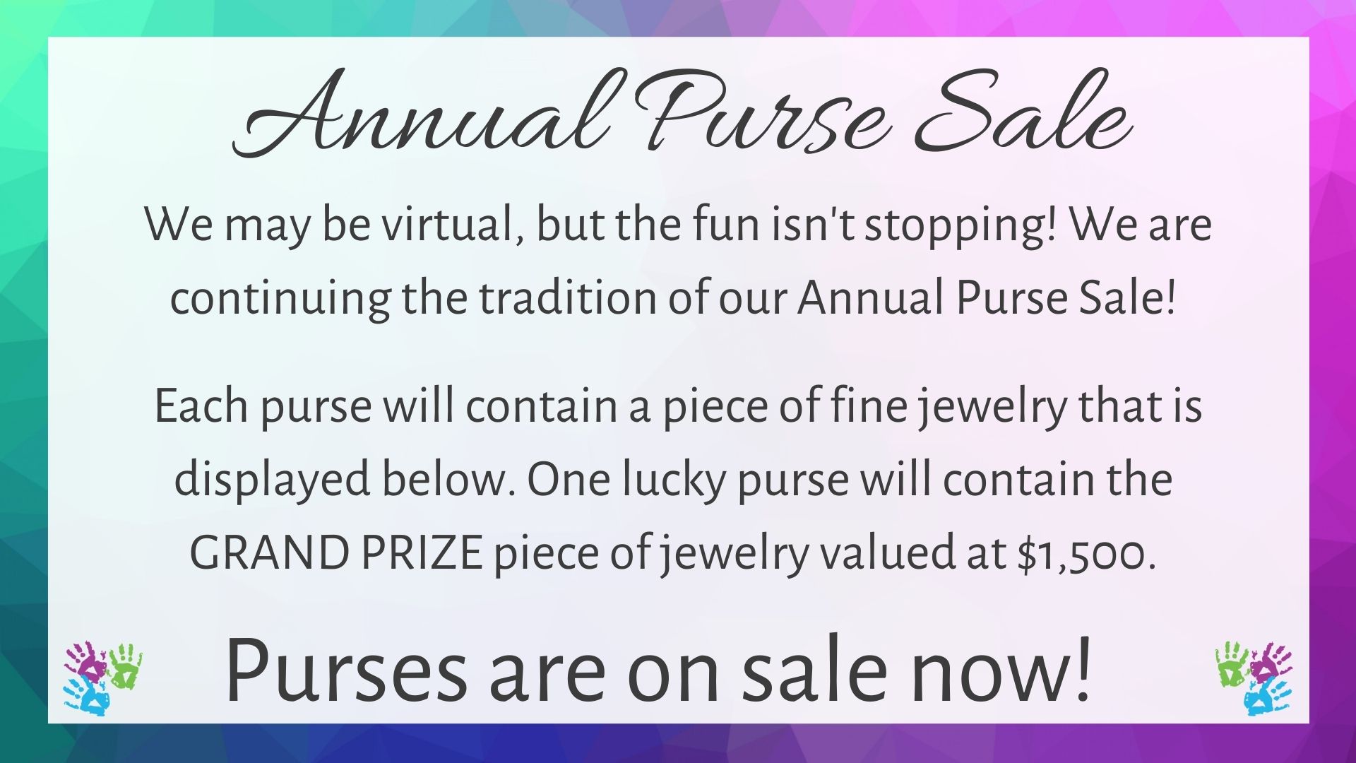 Annual Purse Sale