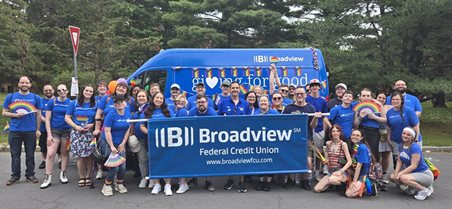 Broadview employees at Pride