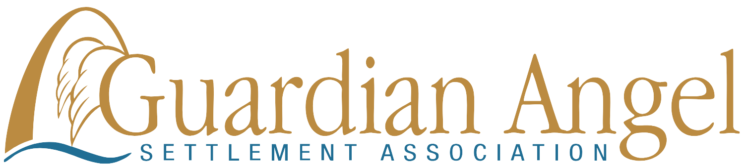 GASA Logo GOLD and BLUE.png Guardian Angel Settlement Association