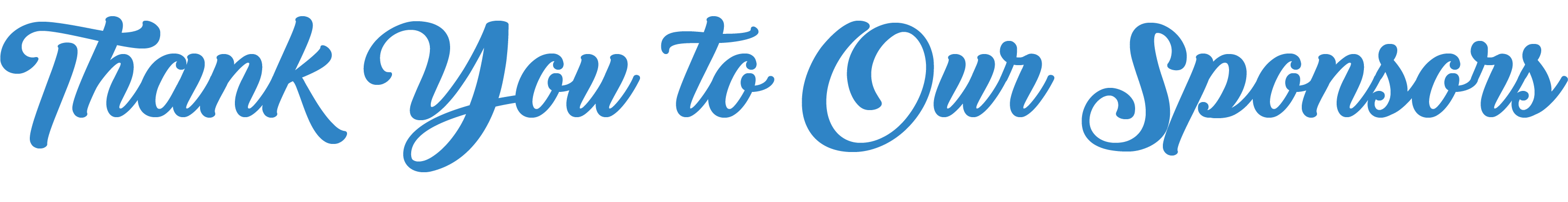 Thank You to Our Sponsors!