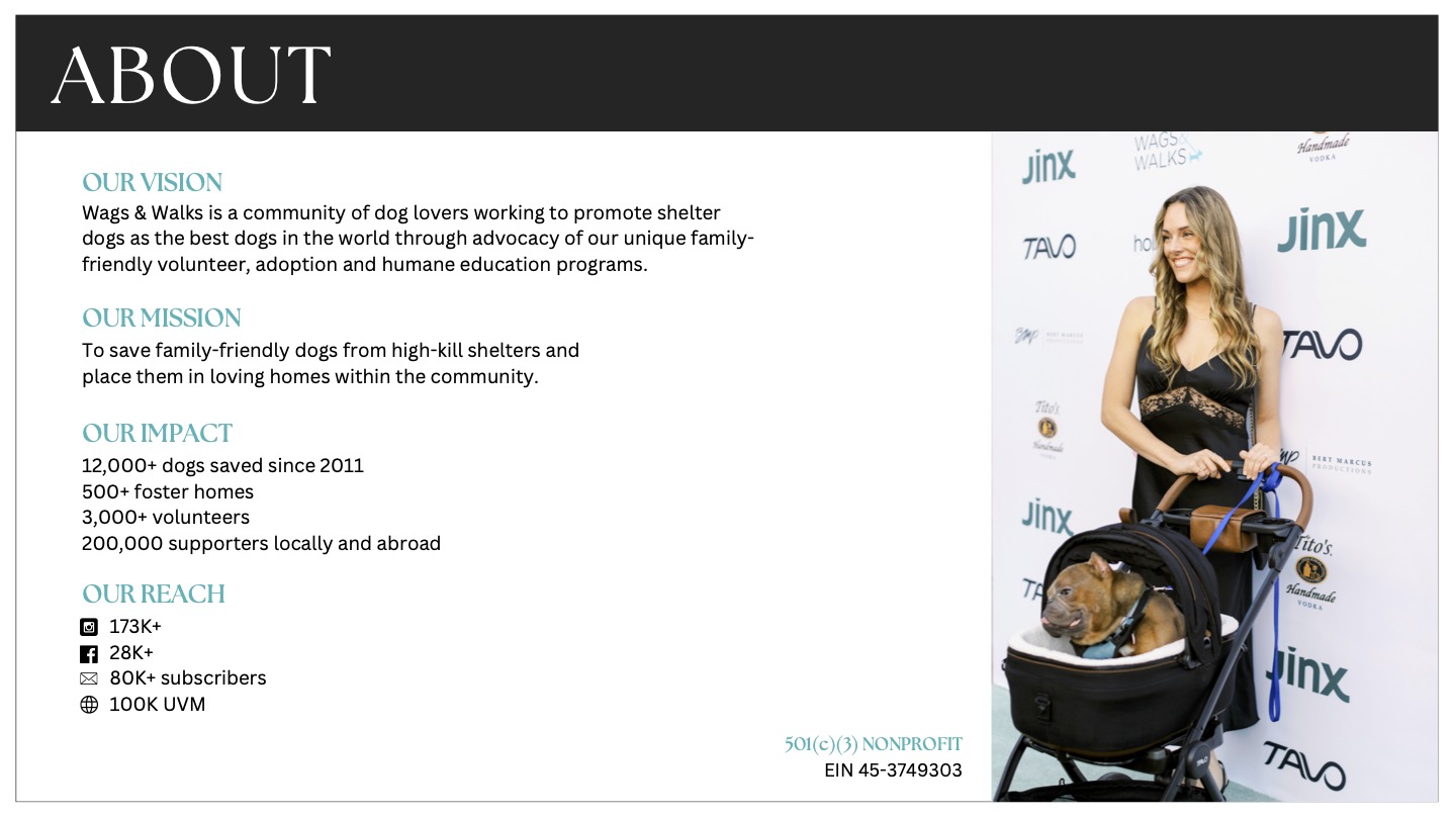 wags and walks about slide