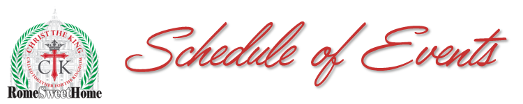 RSH Schedule of Events Header