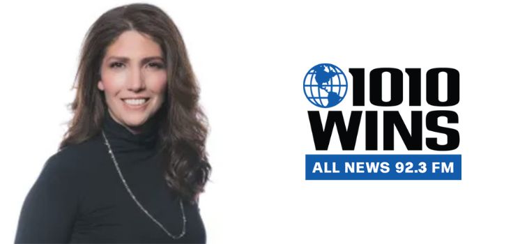 Lynda Lopez and 1010 WINS logo