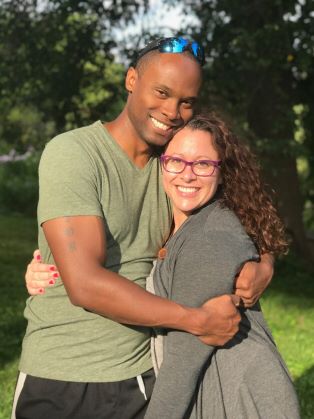 JR and Vanessa Ford Hugging