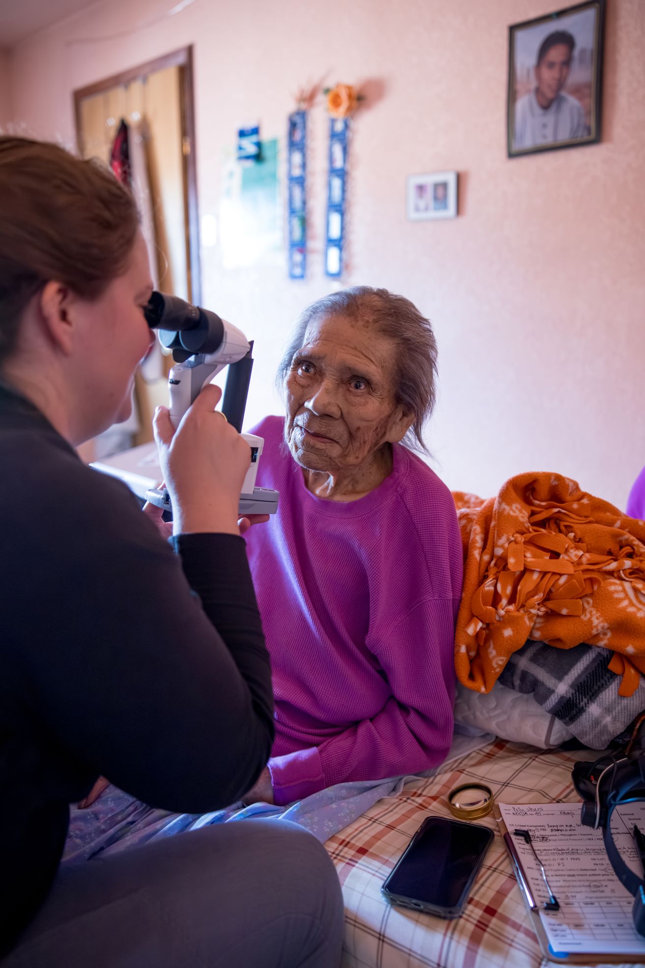Dr. Theresa Long and a Navajo Patient