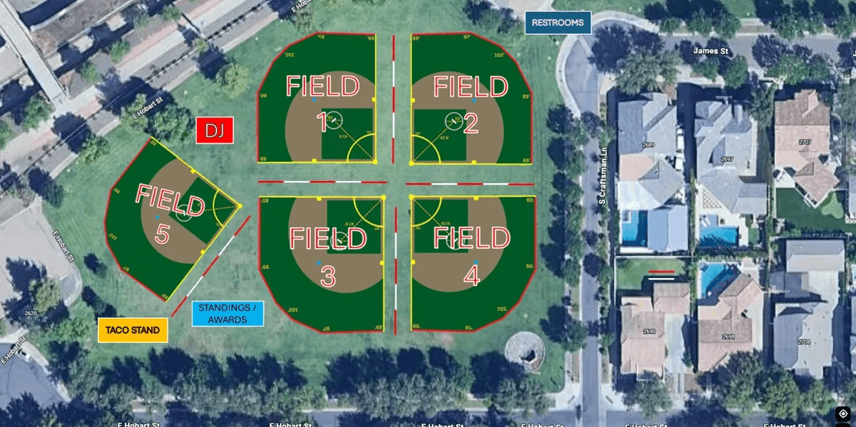 Wiffletopia field map at Agritopia