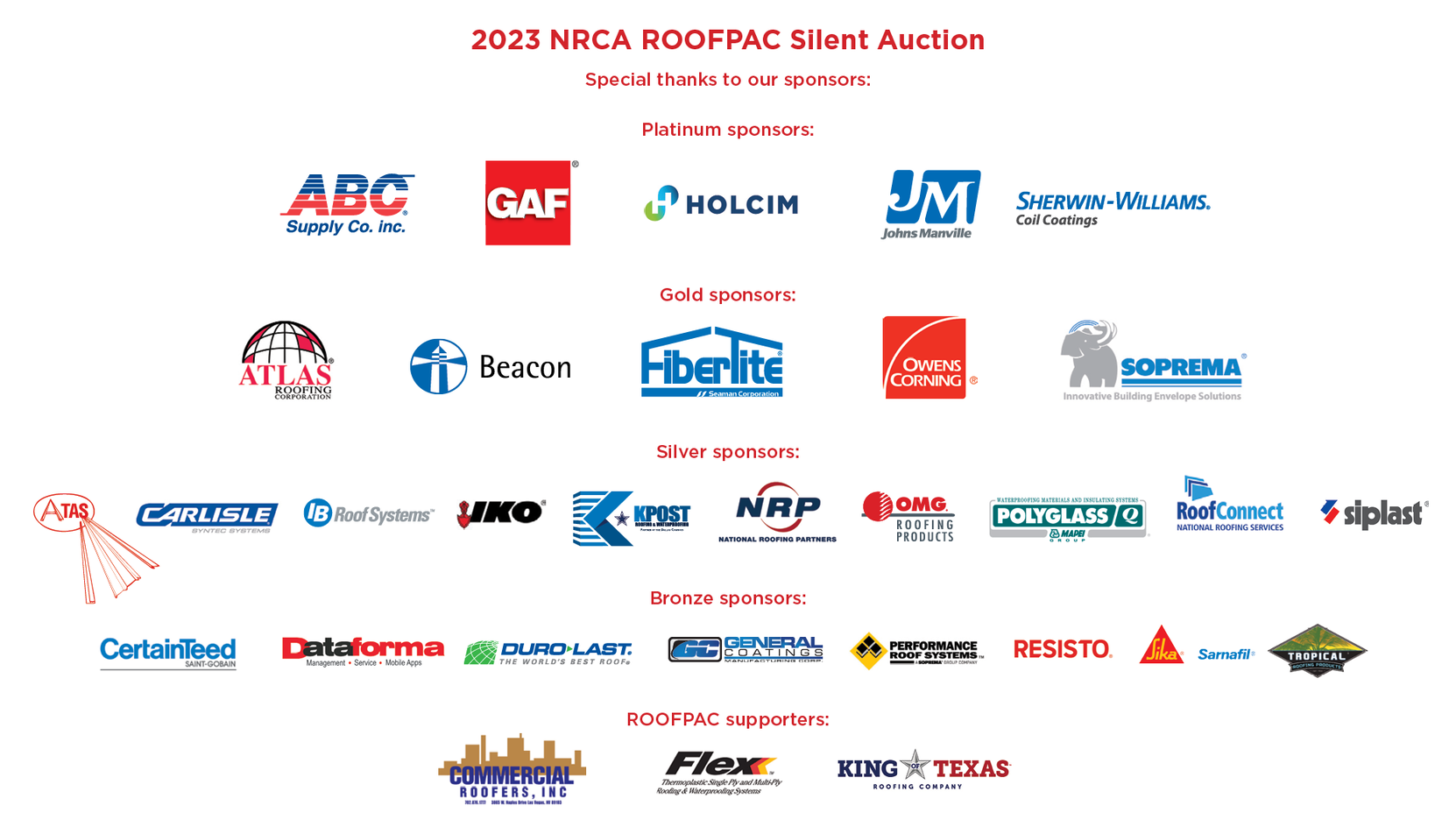 2023 sponsor thank you