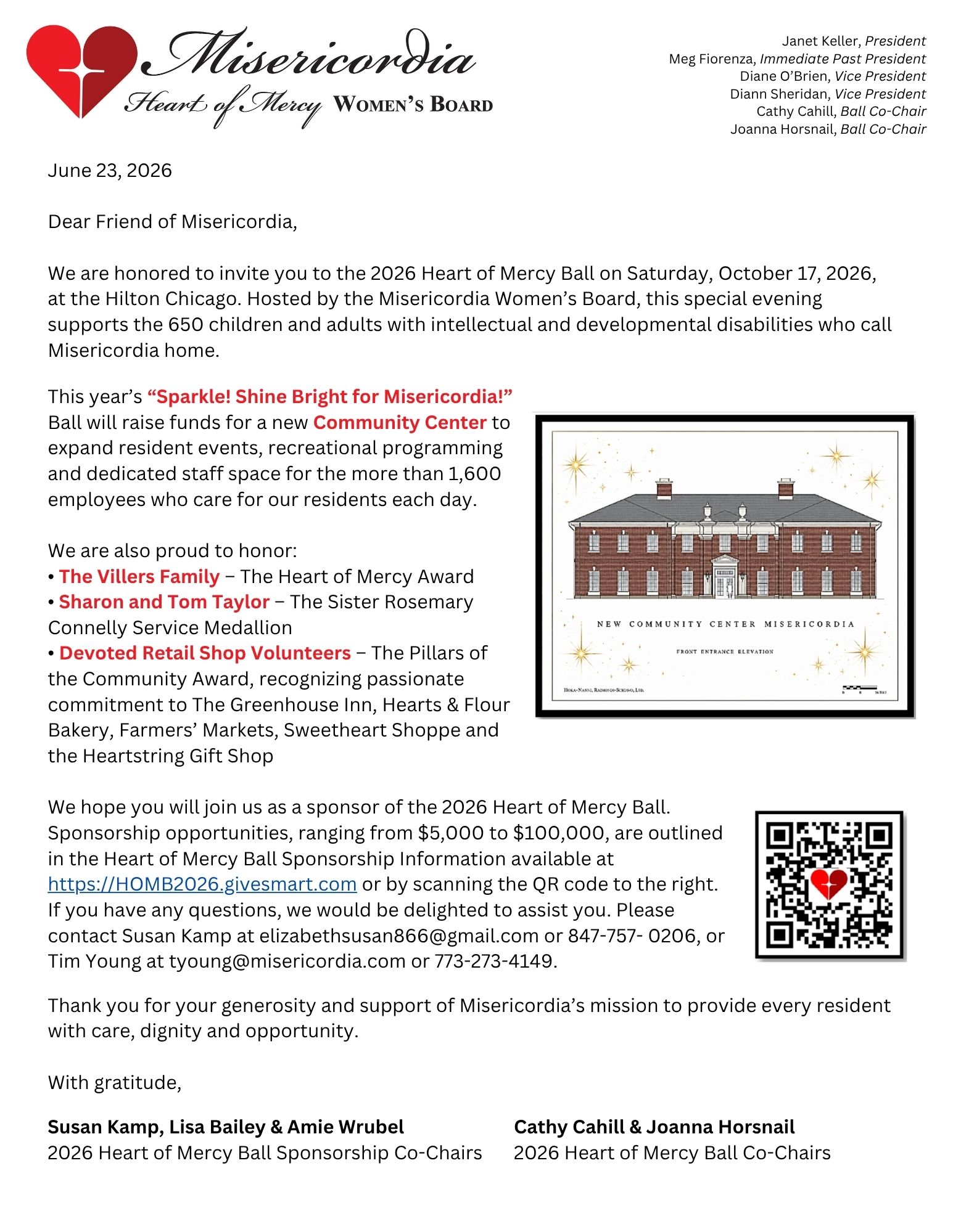 2026 Sponsorship Letter