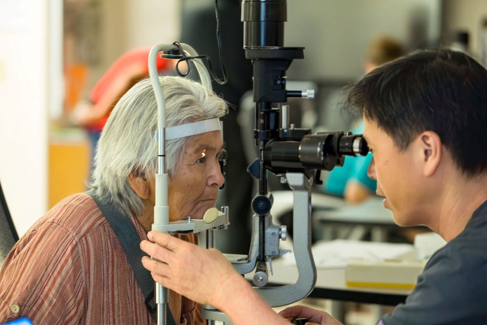 Dr. Craig Chaya and a Navajo Patient